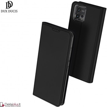 Dux Ducis Skin Pro dirbtinės odos dėklas - juodas (Motorola Moto G72)